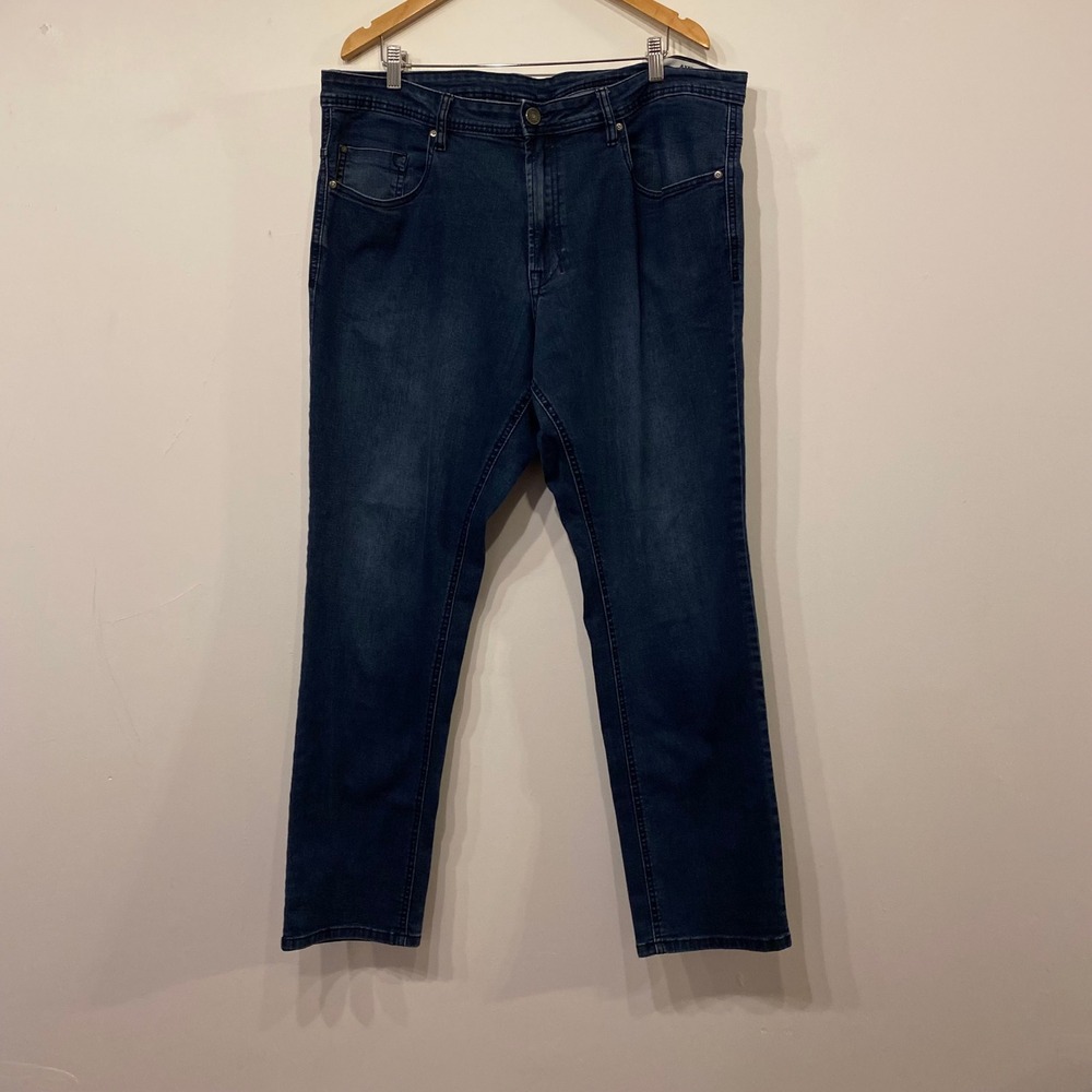 Buffalo David Bitton Axel Slim Stretch Jeans Dark Wash Blue 40x32 Mens Denim